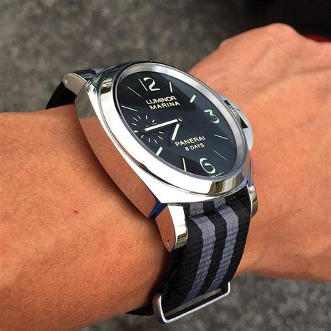 panerai with nato strap|authentic panerai watch straps.